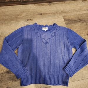 Vintage eyelet sweater